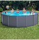 Piscina fuoriterra Intex 26384 rotonda Graphite Gray Panel 478 x 124 cm